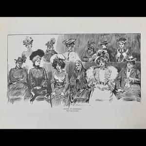 Studies In Expression Vtg Gibson Girls Print By Charles Dana Gibson